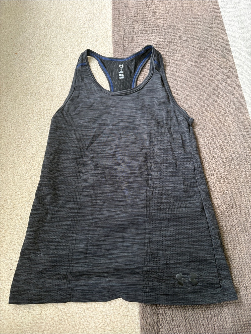 Under Armour girls  Black Racerback Athletic Tank